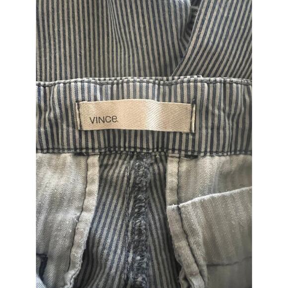 Vince Women's Gray Blue Striped Denim Shorts Sz 29 - Picture 3 of 5